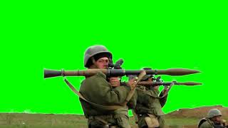 Гранатомет, рпг футаж green screen