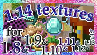 actually correct 1.14 textures for 1.7 & 1.8 & 1.9 & 1.10 & 1.12 & 1.13 (minecraft resource pack)