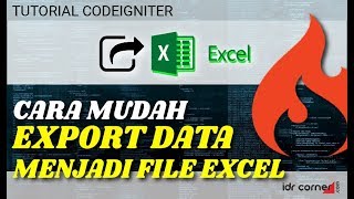 CodeIgniter -  Export data menjadi file MS.EXCEL