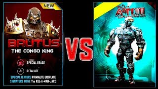 REAL STEEL WRB BRUTUS VS ATOM New Robots UPDATE (Живая сталь)