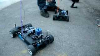 Обкатка радиоуправляемой автомодели ДВС 1:10