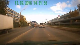 На Архангельском шоссе Duster попал под "америку". Северодвинск.