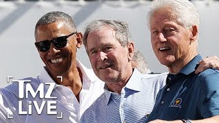 Obama, Clinton and Bush Hang Out | TMZ Live