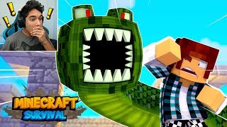 Minecraft Survival #13 - NAGA O MONSTRO GIGANTE  !!