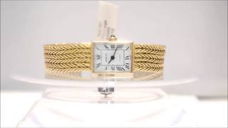 Vintage Baum & Mercier Tiffany & Co 14k 585 Yellow Gold Watch *Rare*