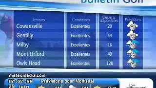 Sport Activité Bulletin Golf du 29 juin avec Luc Dupont Hébert sur Météo média