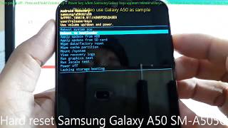 Hard reset Samsung Galaxy A50 SM-A505G