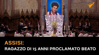 Assisi, ragazzo di 15 anni proclamato beato