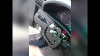 Замена переключателя поворотников, ближнего, дальнего света, дворников снятие руля.