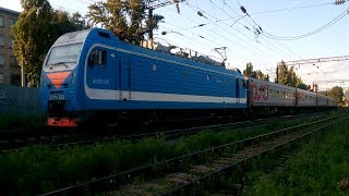 Электровоз ЭП1М-395 с поездом №478 Челябинск — Адлер