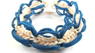 Плетение из резинок на монстр тэйле | Радужки Rainbow Loom | how to make bracelet on Monstertail