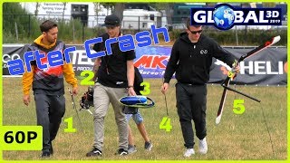 GLOBAL 3D 2019 | HAMISH SCOTT FLIES AND CRASHES HIS SPECTER 700 AT XL POWER DEMO