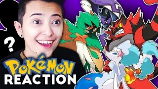 NOT FIRE/FIGHTING?! Pokémon Sun & Moon Final Starter Evolutions, Champion RED & BLUE - REACTION!