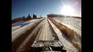 Polaris Sportsman 850 Winter Snowdrift Ditch Riding