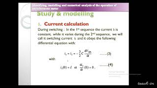 Gouri N. - Identifying, modelling and numerical analysis of the operation of asynchronous motor