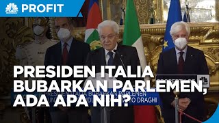 Mario Draghi Mengndurkan Diri, Presiden Italian Bubarkan Parlemen