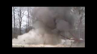 Sprengung - Harburg/BY -  212m Sendemast/Hühnerberg - 01.04.2014