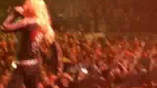 Angela Gossow sings Peace Sells in Toronto