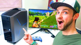 Ali-A"s FIRST GAME of Fortnite: Battle Royale... on PC!