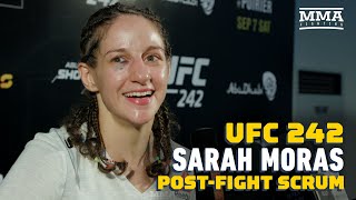 Sarah Moras Reacts To TKO Win Over Liana Jojua: 'I Enjoy Being Violent' - MMA Fighting