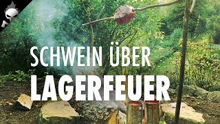 Kochen: Schweinespieß über dem Lagerfeuer – Outdoor Kochideen zum einfachen Nachkochen!