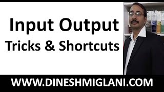 INPUT OUTPUT REASONING FOR BANK PO WITH TRICKS & SHORTCUTS