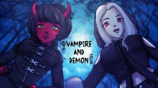 Demon and Vampire fight over you  ASMR Roleplay Feat. Internet Sister ASMR (DEATH)