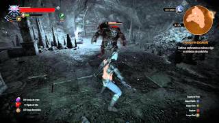 The Witcher 3 #07 Luta com gargula (Dificuldade Marcha da Morte)death march