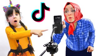 Илья и Дарина - лучшие друзья бабушки и снимают видео TikTok. Веселая бабушка стала звездой Tik Tok