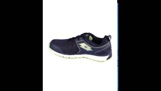 Lotto Santiago II Navy & Lime Running Shoes