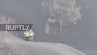 Spain: Cleaning operations continue even on Xmas in La Palma