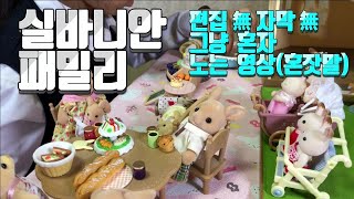 실바니안패밀리 불이들어오는 이층집 가지고 놀기 -어린이 장난감 (편집없이 노는영상)