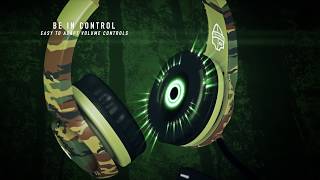 STEALTH XP-CRUISER - Woodland Camouflage Gaming Headset