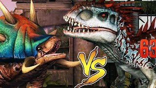 Индоминус против Гиганоцефала Jurassic World The Game прохождение на русском