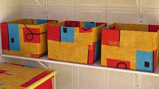 CAIXA ORGANIZADORA DE PAPELÃO - DIY - COMO FAZER