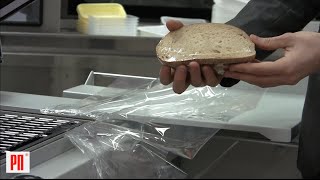 Упаковка нарезанного хлеба Термоусадочным аппаратом Maripak Compack