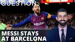 Lionel Messi to remain with Barcelona after hefty pay cut
