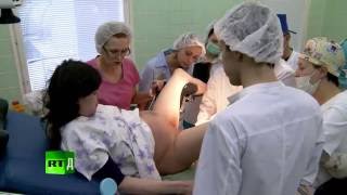 Vacuum extraction & vertical birth - Newborn Russia (E14)