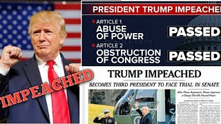 US  PRESIDENT DONALD TRUMP IMPEACHED  | HOUSE OF REPRESENTATIVES VOTES