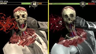Mortal Kombat PS Vita vs PS3 Graphics Comparison