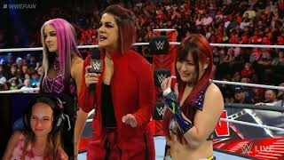 WWE Raw Bayley Messes up calls Dakota SKY wrong name 8/8/22