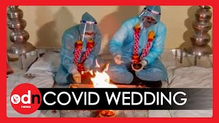Covid-19 Positive Groom Gets Married in India Amid Soaring Death Rates