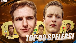 DE TOP 50 RATINGS VAN FIFA 19! (met milo)