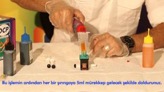 OCP HP inkjet Kartuşlar Dolum Prosedürü videosu...