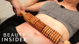 Wood Roller Therapy To Tone Abs | Beauty Explorers
