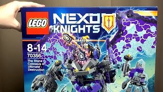 LEGO Nexo Knights 70356 Каменный великан-разрушитель Распаковка набора Лего 2017 Нексо Найтс 4 сезон