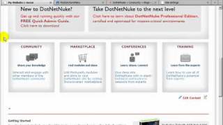 DotNetNuke Tutorial, Actions Menu Control by WatchersNET for DotNetNuke - Video #144
