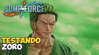 Jump Force - Testando ZORO Gameplay + Especial