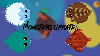 MONSTER GAMEPLAY!! // LAND MONSTER 1v1 // MOPE.IO
