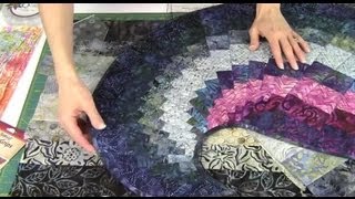 Spicy Spiral Table Runner with 9 Degree Wedge Ruler
